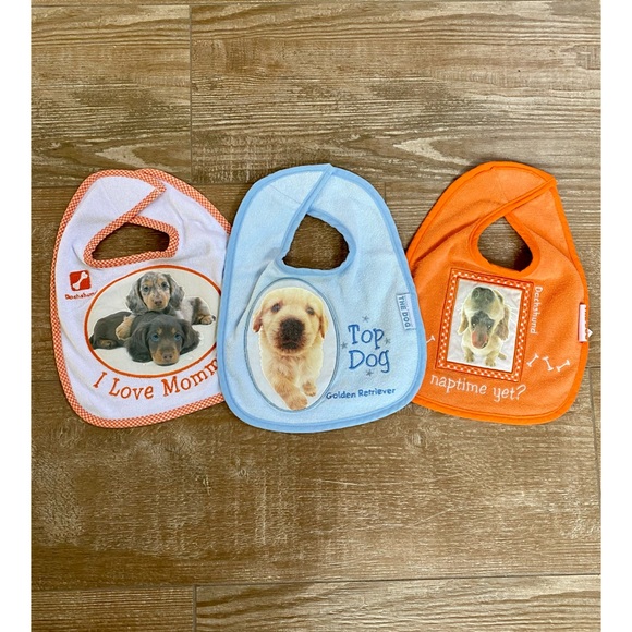 The Dog - Club Other - Dachshund Puppies • Baby Artist Graphic Bib Set